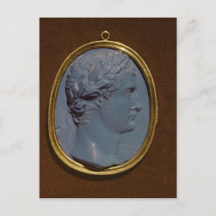 Carte Postale Cameo portant le profil de Tiberius