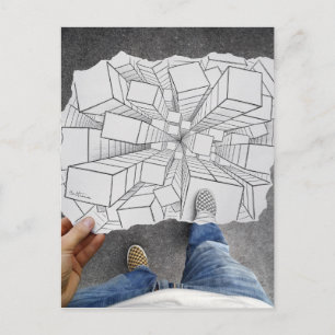 Carte Postale Caméra Crayon Vs - Vertigo