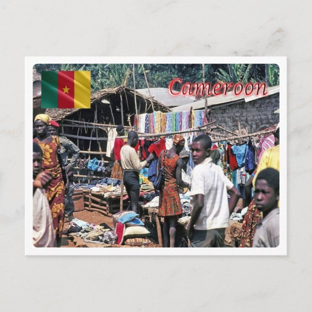 Carte Postale Cameroun - Marché - (Devant)