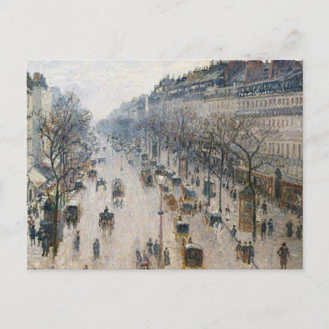 Carte Postale Camille Pissarro - Boulevard Montmartre (Devant)