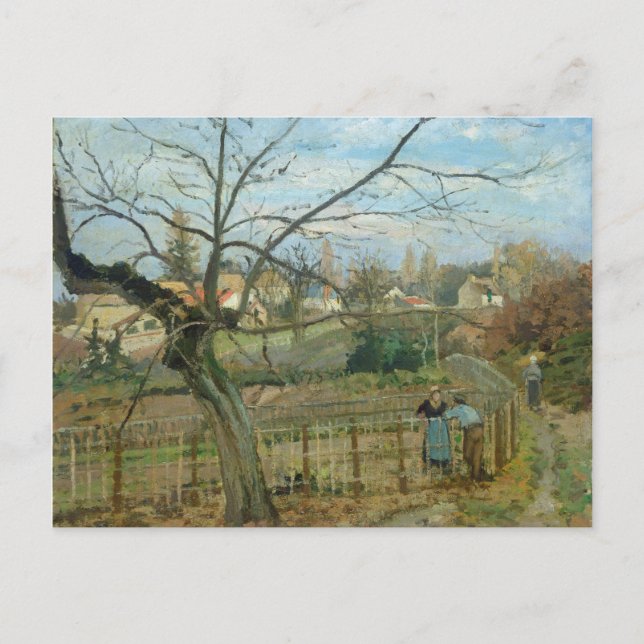 Carte Postale Camille Pissarro | La clôture, 1872 (huile sur toi (Devant)