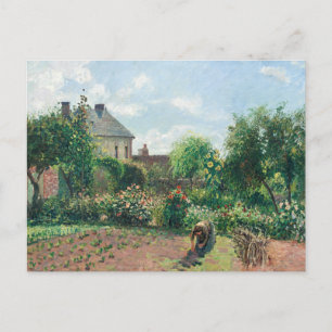Carte Postale Camille Pissarro Le jardin de l'artiste à Eragny