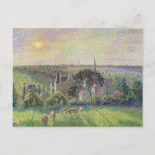 Carte Postale Camille Pissarro   L'église et la ferme d'Eragny,
