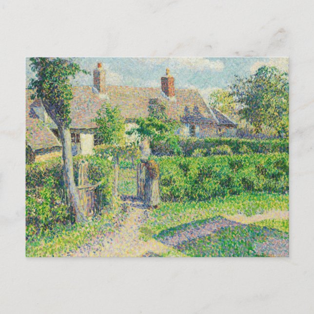 Carte Postale Camille Pissarro - les maisons des paysans, Eragny (Devant)