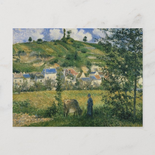 Carte Postale Camille Pissarro | Paysage à Chaponval, 1880 (Devant)