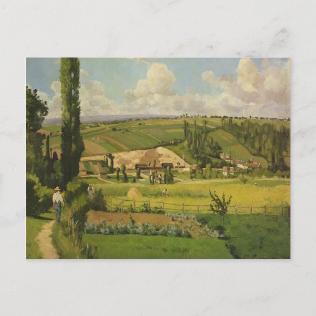 Carte Postale Camille Pissarro | Paysage aux patis, Pointoise (Devant)
