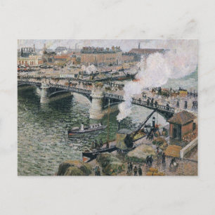 Carte Postale Camille Pissarro Pont Boieldieu à Rouen Peinture