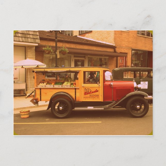 Carte Postale Camion alimentaire classique (Devant)