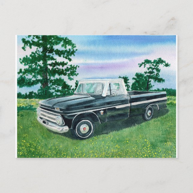 Carte Postale Camion Chevrolet des années 1960 (Devant)