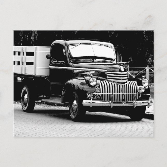 Carte Postale Camion Chevrolet vintage (Devant)