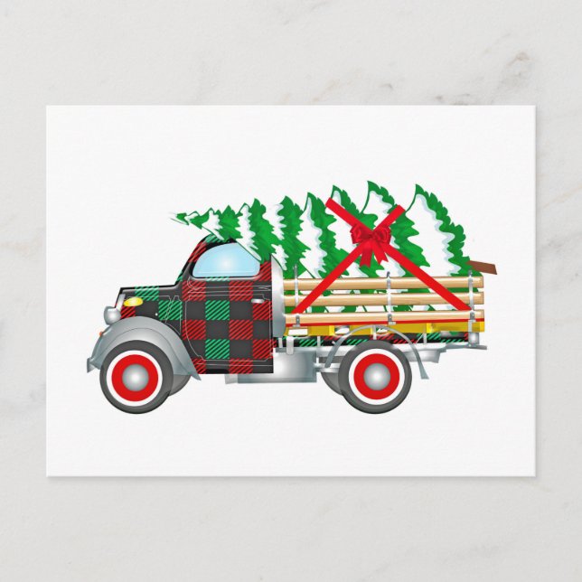 Carte Postale Camion de Christma (Devant)