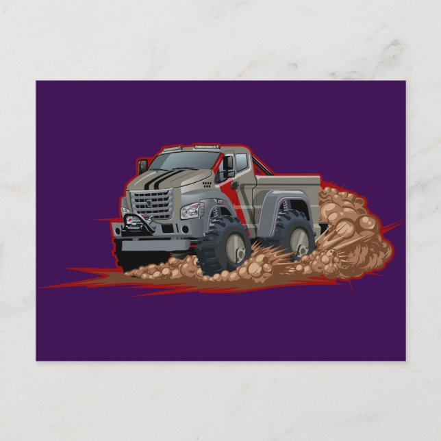 Carte Postale Camion de dessin animé (Devant)