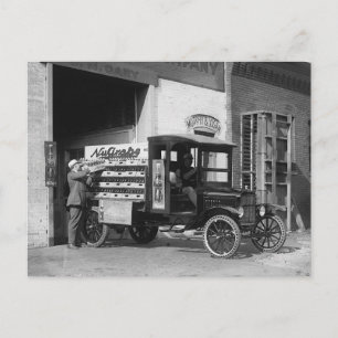 Carte Postale Camion de livraison Soda Pop, 1924
