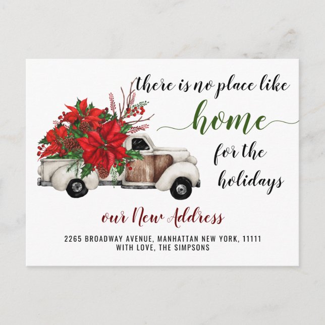 Carte Postale Camion de Noël de la ferme mignonne Faire-part de  (Devant)