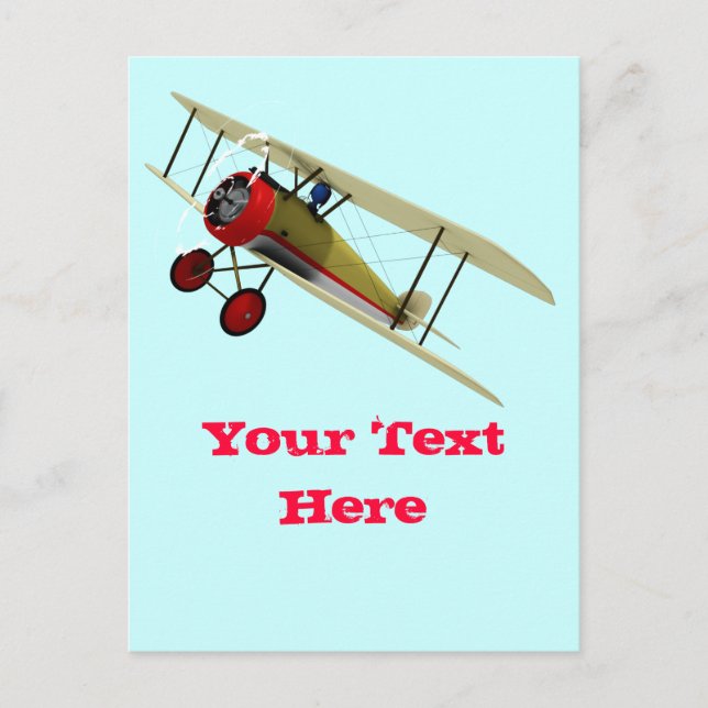 Carte Postale Camion et pilote Sopwith (Devant)