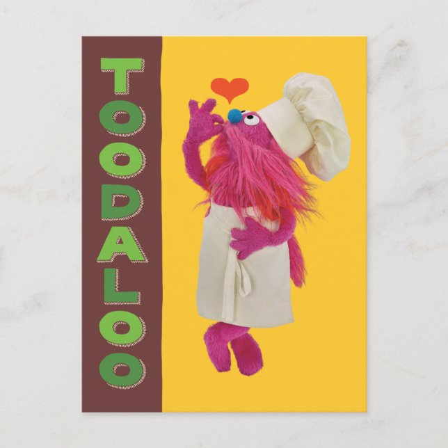 Carte Postale Camion fourré de Cookie Monster | Toodaloo (Devant)
