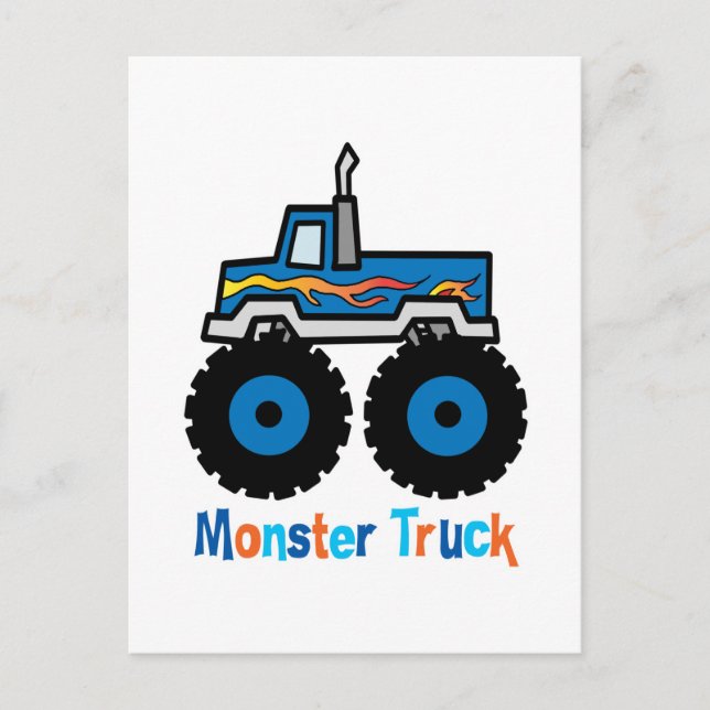 Carte Postale Camion Monster (Devant)