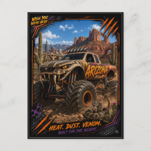 Carte Postale Camion Monstre Arizona Art Hors Route