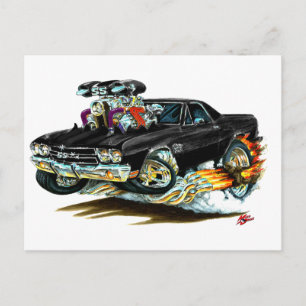 Carte Postale Camion noir El Camino 1970