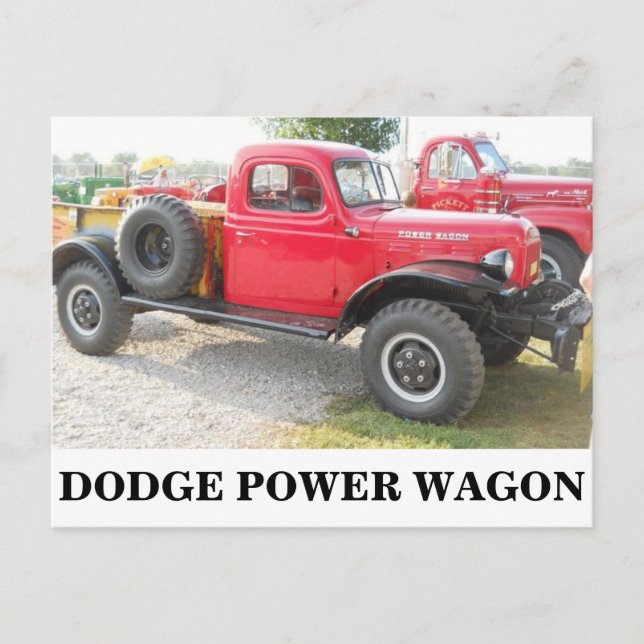 Carte Postale Camion vintage de Dodge (Devant)