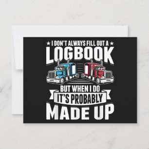 Carte Postale Camionneur Funny Camionnage Humour Tracteur Traile