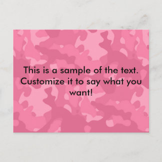 Carte postale Camo rose