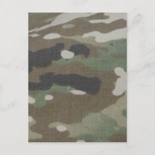 Carte Postale Camouflage Camo uniforme treillis