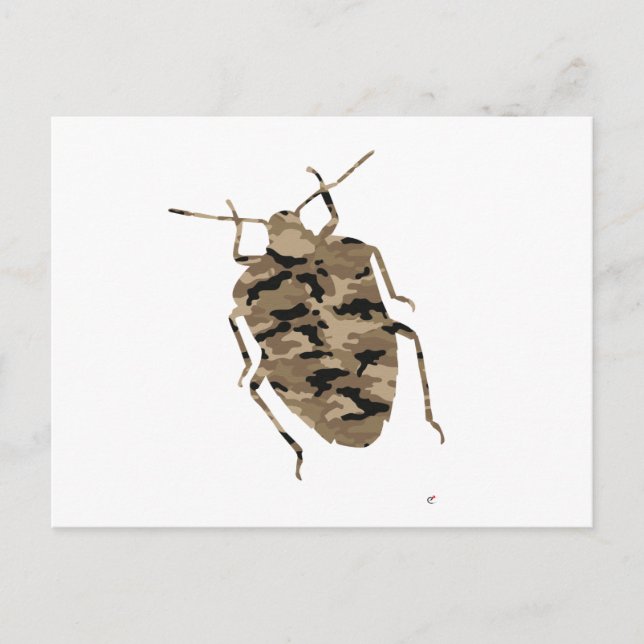 Carte Postale Camouflage Cockroach Silhouette (Devant)