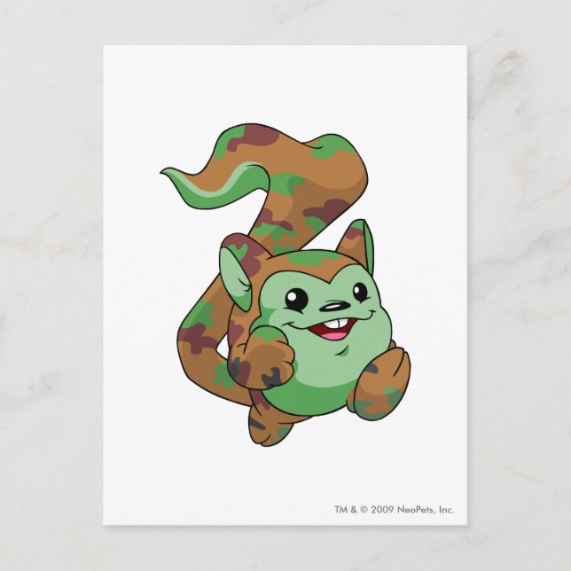 Carte Postale Camouflage de Meerca (Devant)