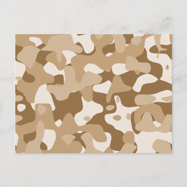 Carte Postale Camouflage du désert (Devant)