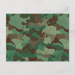 carte postale camouflage militaire