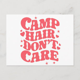 Carte Postale Camp Cheveux S'en Baladent Filles De Camping D'été