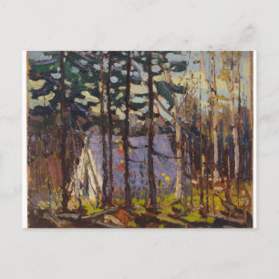 Carte Postale Camp d'artiste paysagiste canadien par Tom Thomson
