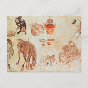 Carte Postale Camp nomade mongol, XVe siècle