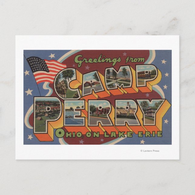 Carte Postale Camp Perry, Ohio - Lac Érié (Devant)
