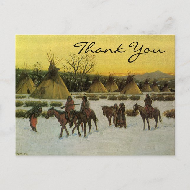 Carte Postale Camp sioux de Hauser à Wounded Knee (Devant)