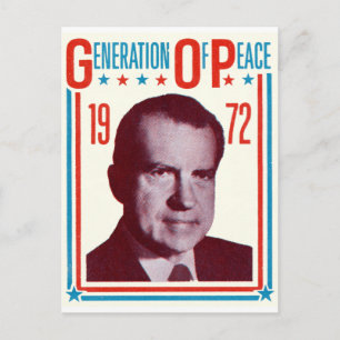 Carte Postale Campagne présidentielle de Nixon 1972
