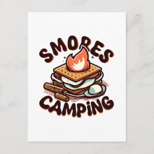 Carte Postale campement de smores