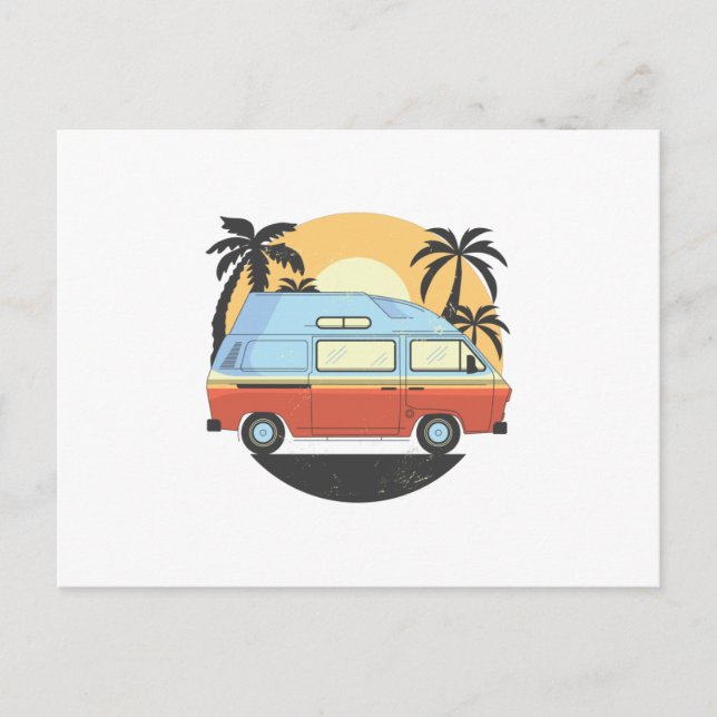 Carte Postale Camper Van (Devant)