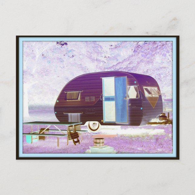 Carte Postale Camper vintage (Devant)
