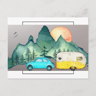 Carte Postale Camping