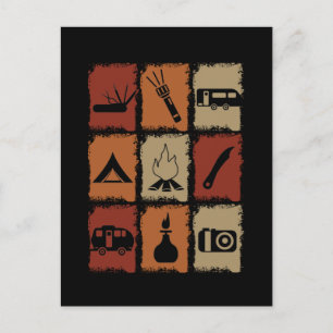 Carte Postale Camping - Camping Stuff Retro