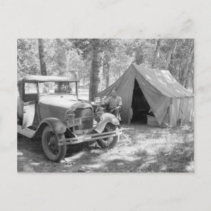 Carte Postale Camping dans la vallée de Yakima, 1936