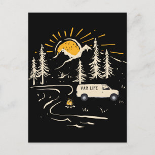 Carte Postale Camping Dans Les Montagnes Van Life