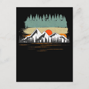 Carte Postale Camping Forêt Montagnes Nature Randonnée