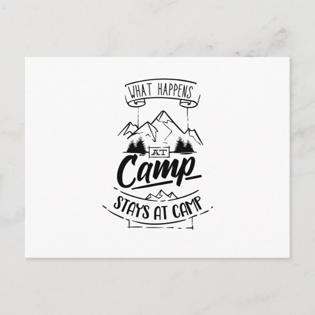 Carte Postale Camping Funny Camper Dit Camping (Devant)