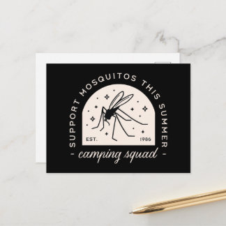 Carte Postale Camping mosquito funny camp squad sarcastic quotes