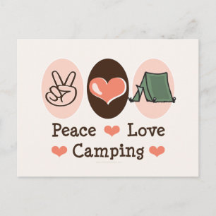 Carte postale Camping Peace Love
