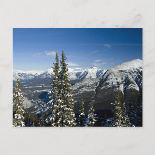 Carte Postale Canada, Alberta, Banff. Vues sur la vallée de la B