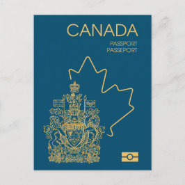 Carte Postale Canada passport
